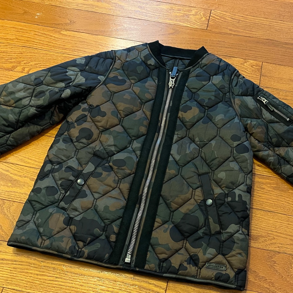 BURBERRY BOMBER JACKET CAMOUFLAGE SIZE YOUTH 12